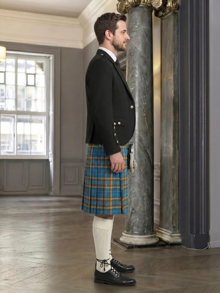 Healy Tartan Kilt And Argyle Jacket Outfit