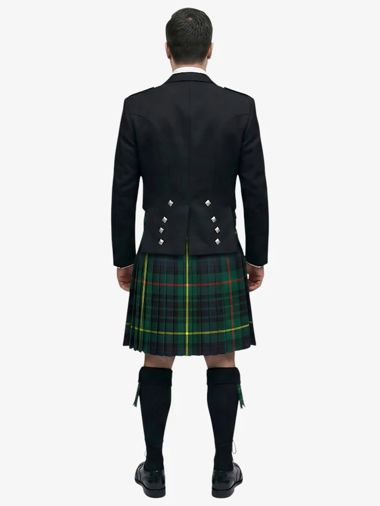 Hunting Stewart Tartan Prince Charlie Kilt Outfit