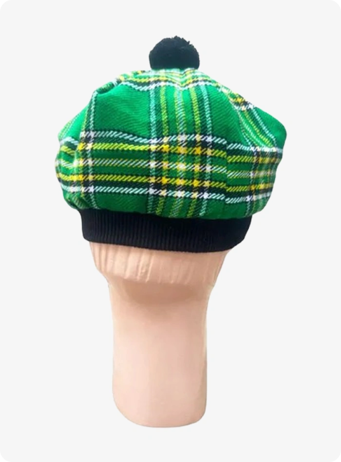 Irish National Tartan Tam O Shanter Hat