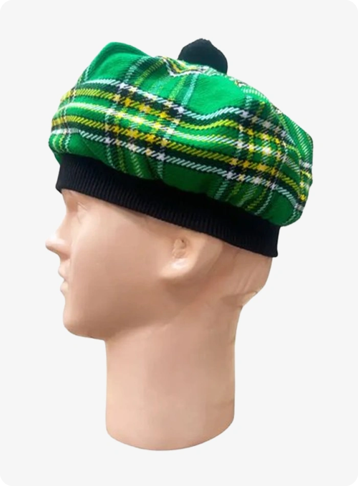 Irish National Tartan Tam O Shanter Hat