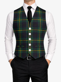 Johnstone Tartan Waistcoat Front
