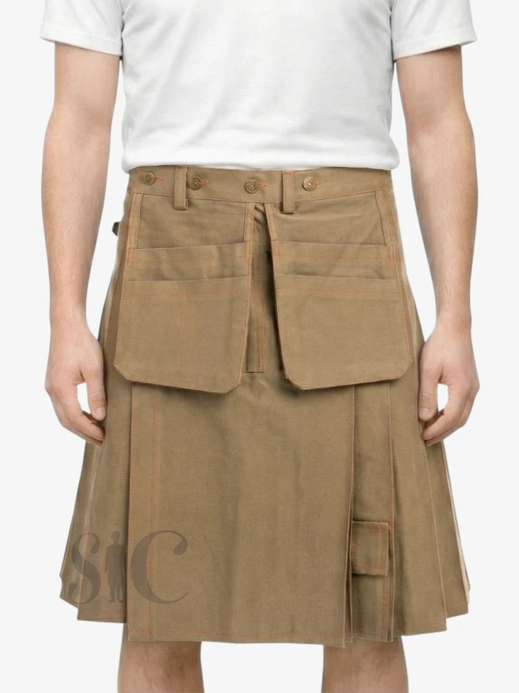 Khaki Arbeits-Kilt