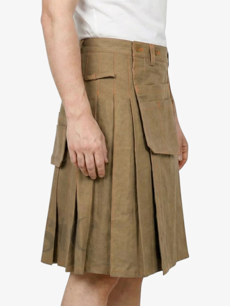 Khaki Arbeits-Kilt