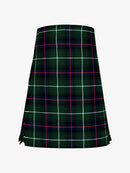 Green plaid kilt on a white background