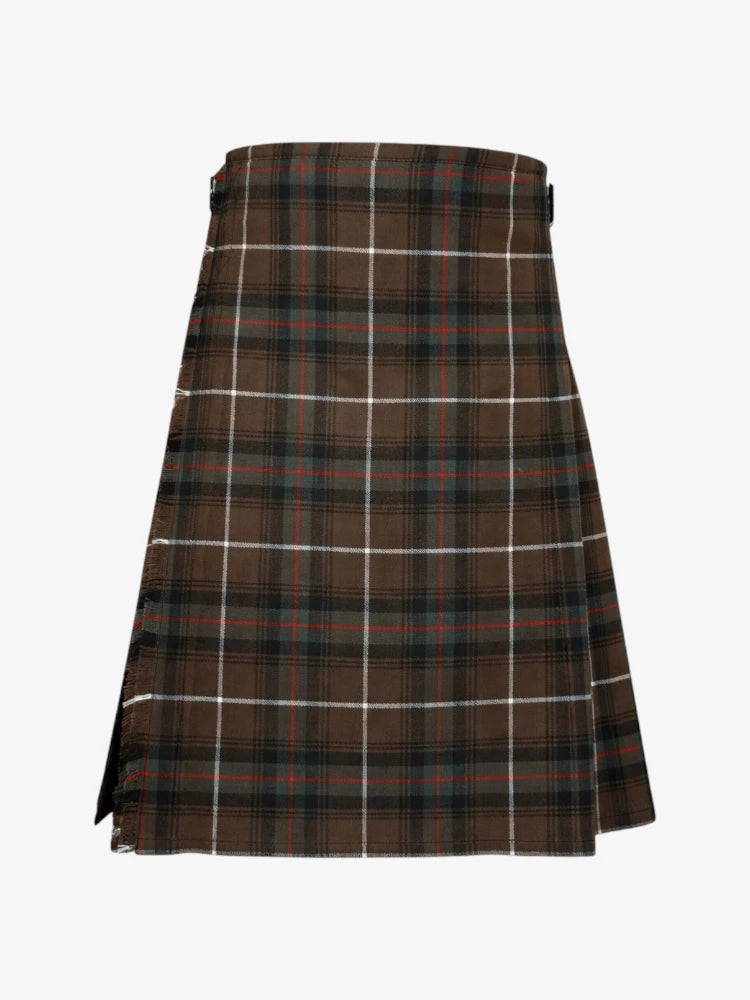 Plaid kilt on a white background