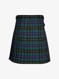 Plaid kilt on a white background