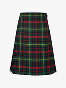 Green plaid kilt on a white background