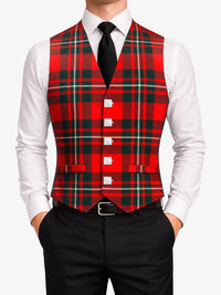 Macgregor Tartan Waistcoat Front