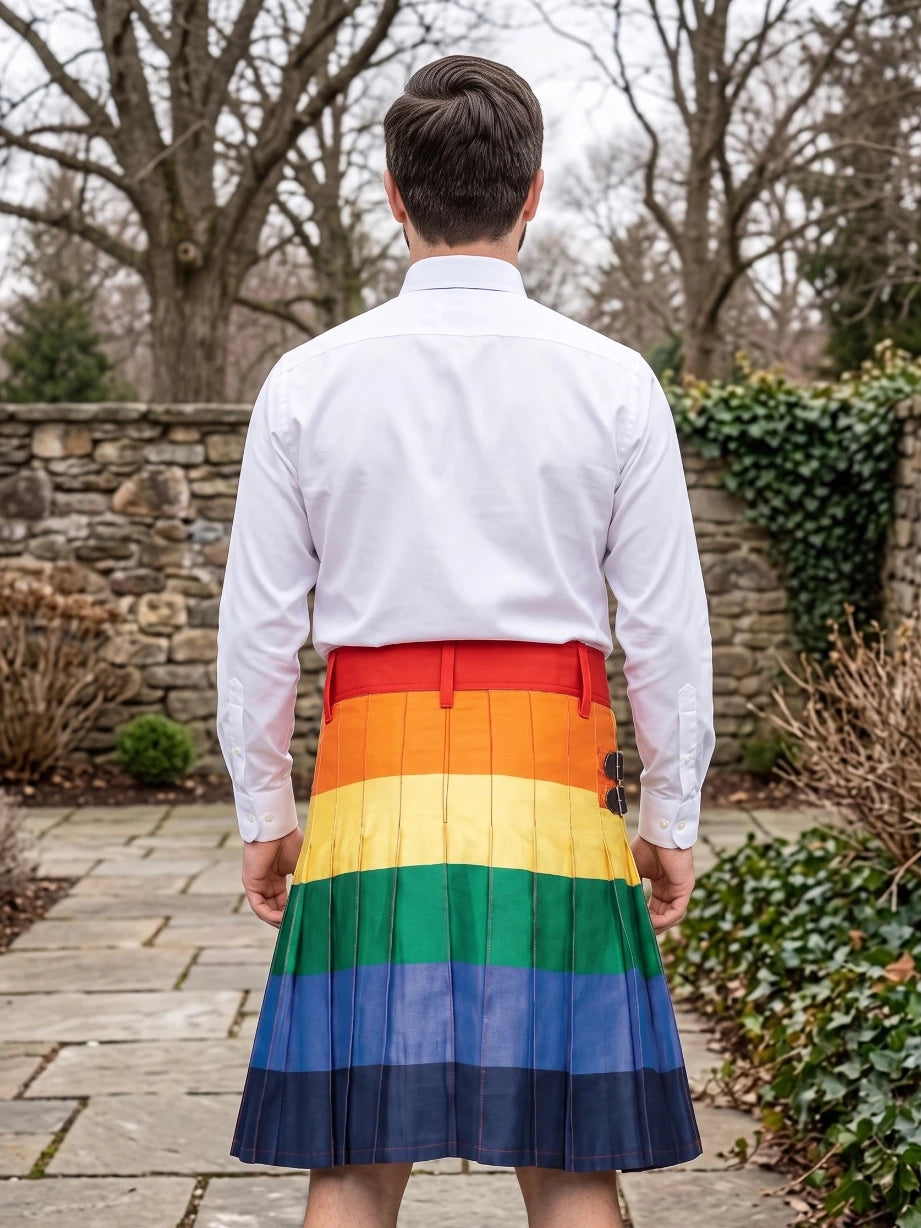 Maßgefertigter Rainbow Fashion Utility-Kilt