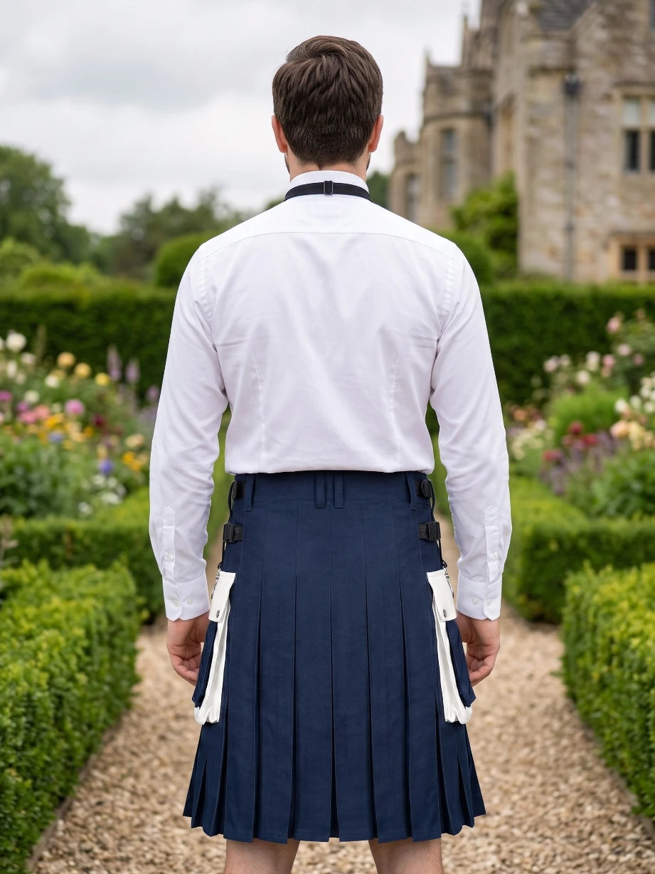 Maßgefertigter Traditioneller Schottland Flaggen Utility Kilt