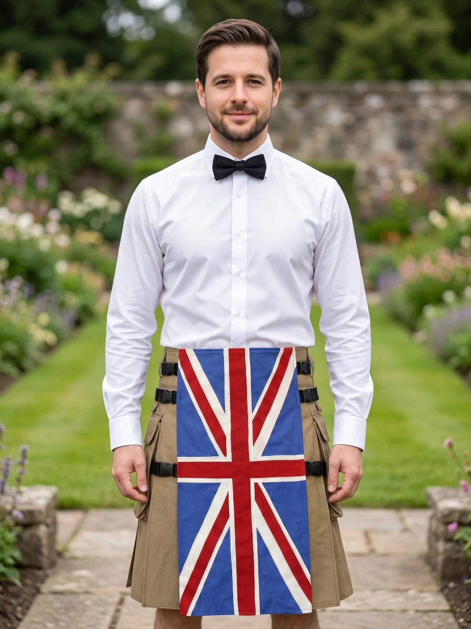 Maßgeschneiderter UK-Flaggen-Deluxe-Utility-Kilt