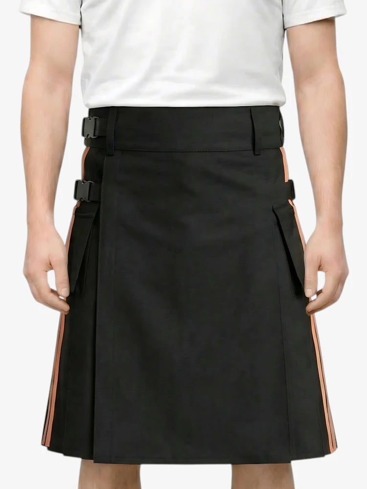 Moderner Schwarzer Feuerwehr Utility Kilt