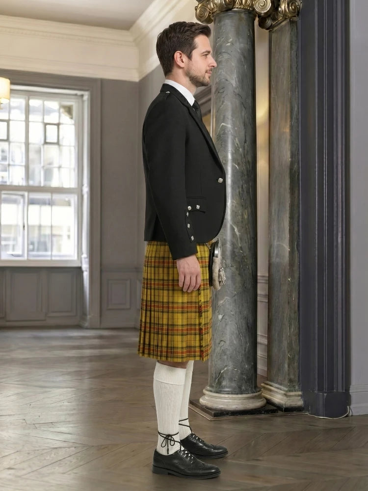Morgan of Wales Tartan Kilt And Argyle Jacket Outfit