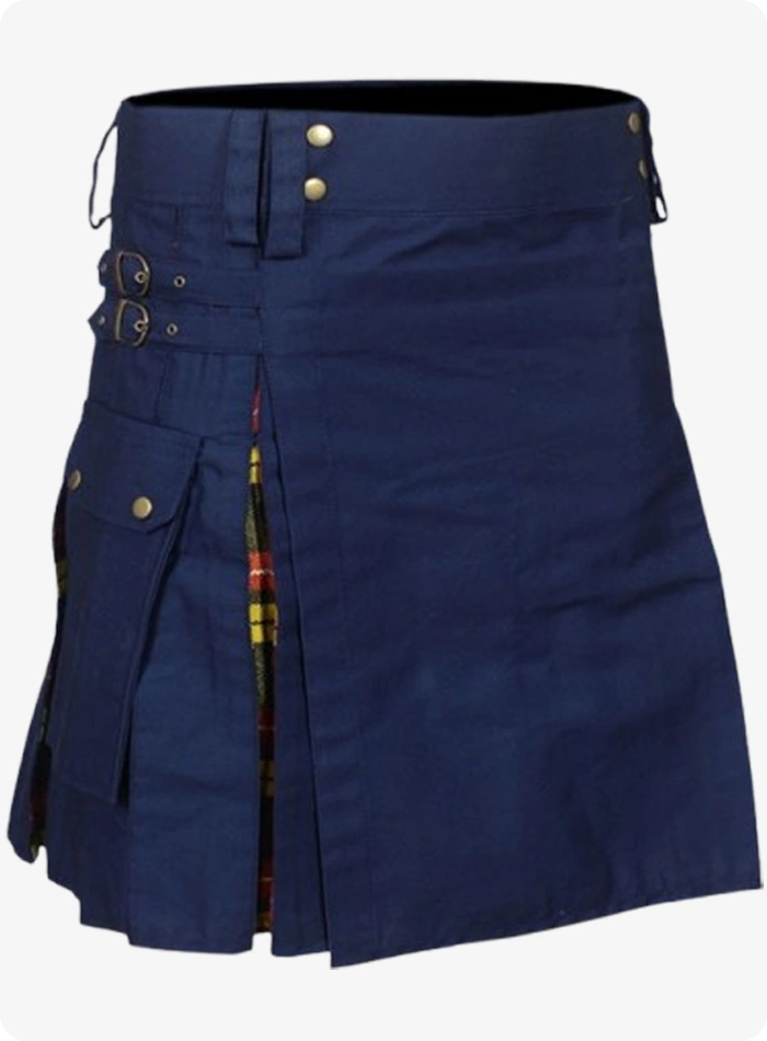 Maßgefertigter Marineblauer Damen Utility Hybrid Kilt