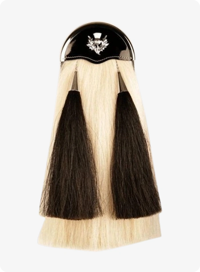 Custom Made Patent Leather Cantle Horse Hair Sporran