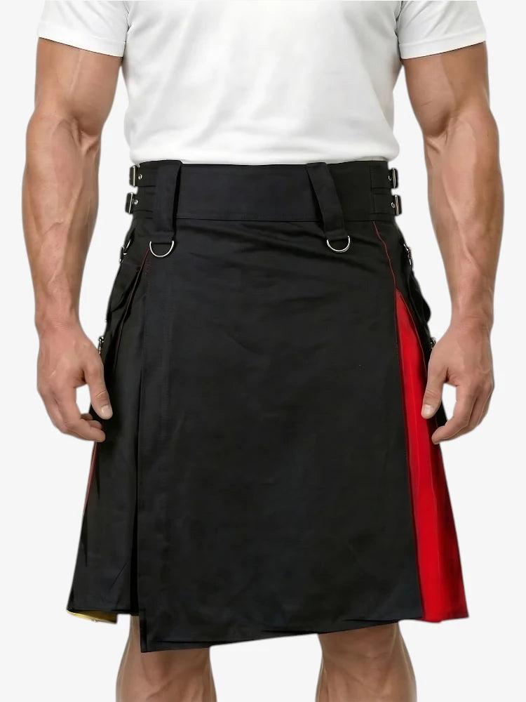 Regenbogen-Kilt mit verstellbarem Riemen