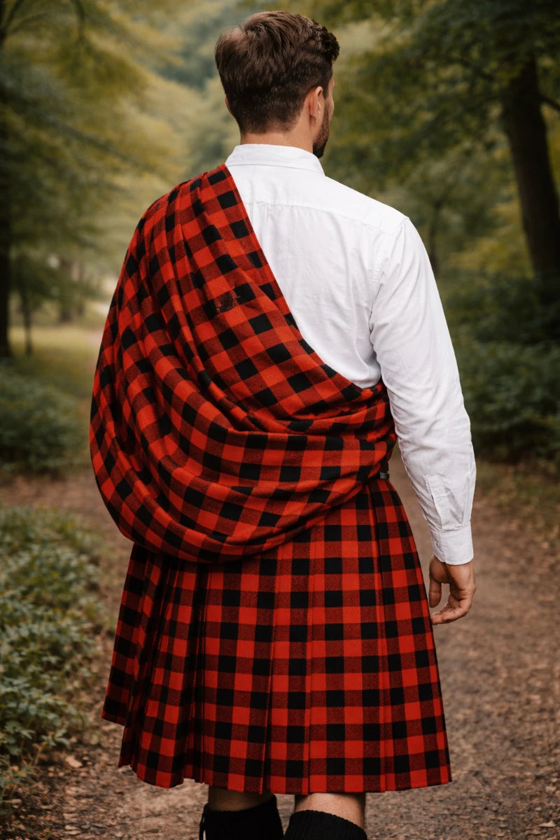 Maßgefertigter Traditioneller Schottischer Great Highland Kilt