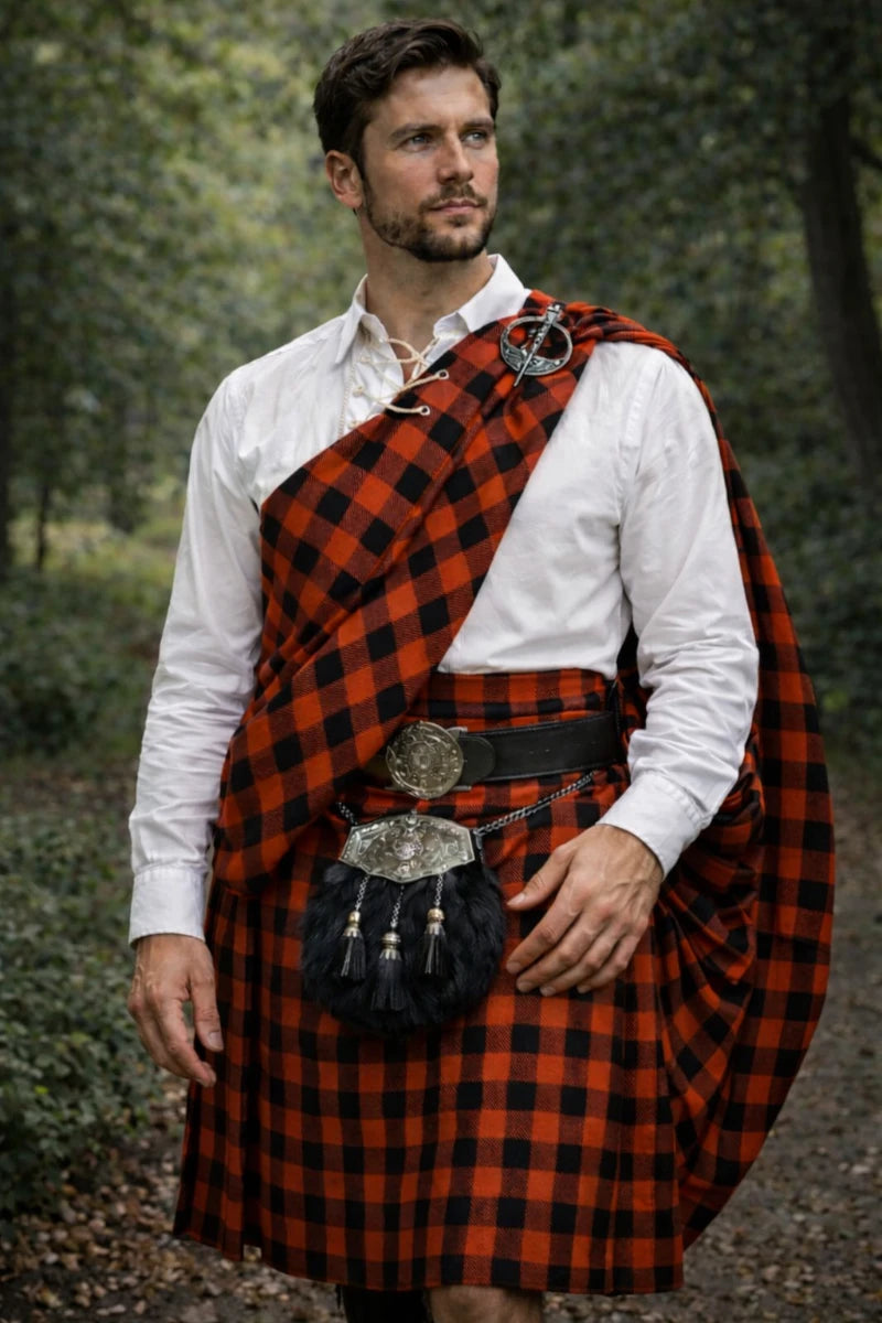 Maßgefertigter Traditioneller Schottischer Great Highland Kilt