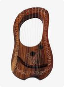 Rosewood 10 Metal String Lyre Harp
