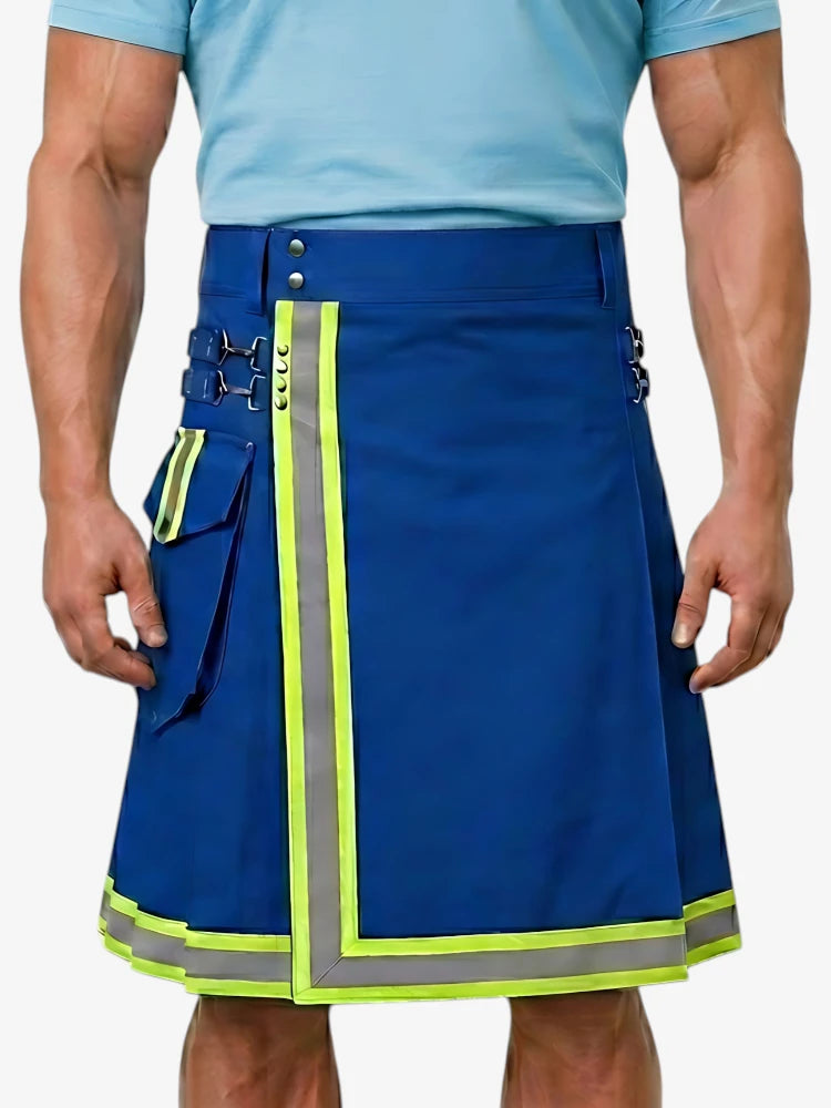 Royalblauer Feuerwehr Utility Kilt