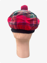 Royal Stewart Tartan Tam O Shanter Hat