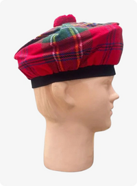 Royal Stewart Tartan Tam O Shanter Hat