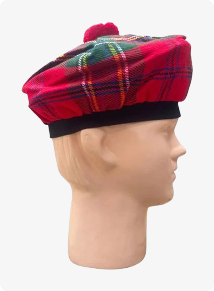 Royal Stewart Tartan Tam O Shanter Hat