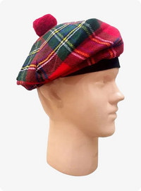 Royal Stewart Tartan Tam O Shanter Hat
