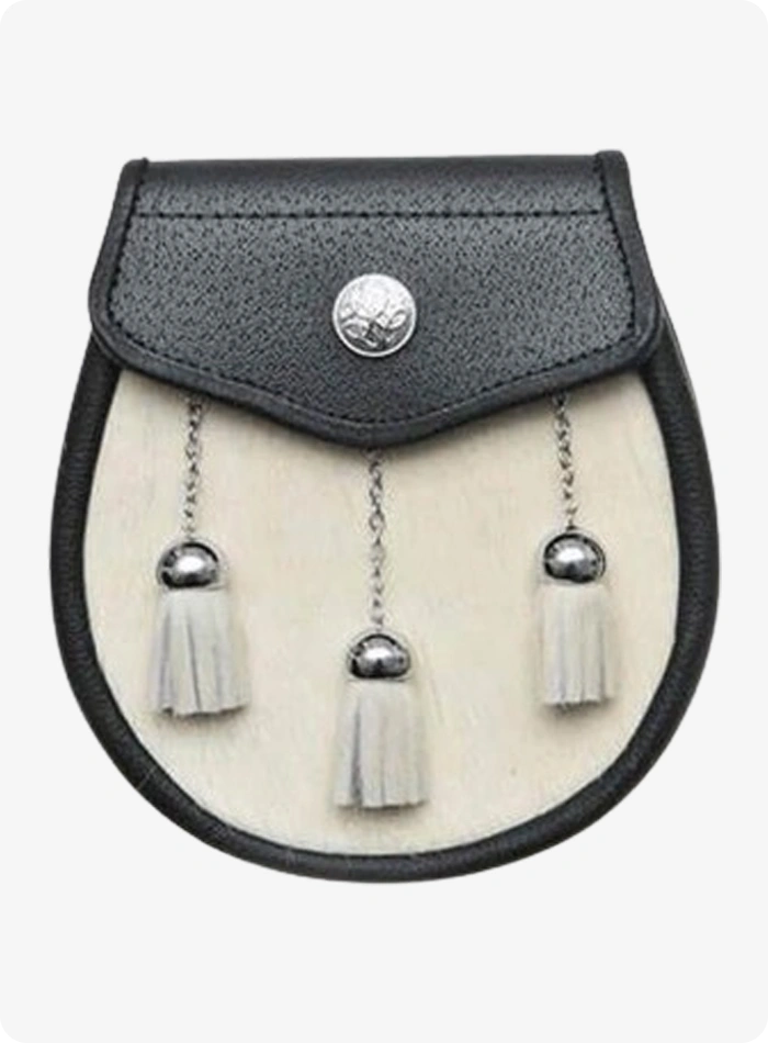 Custom Made Semi Dress Natural Sealskin Celtic Sporran