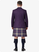 Shiel Purple Tartan-Kilt mit lila Argyle-Jacken-Outfit