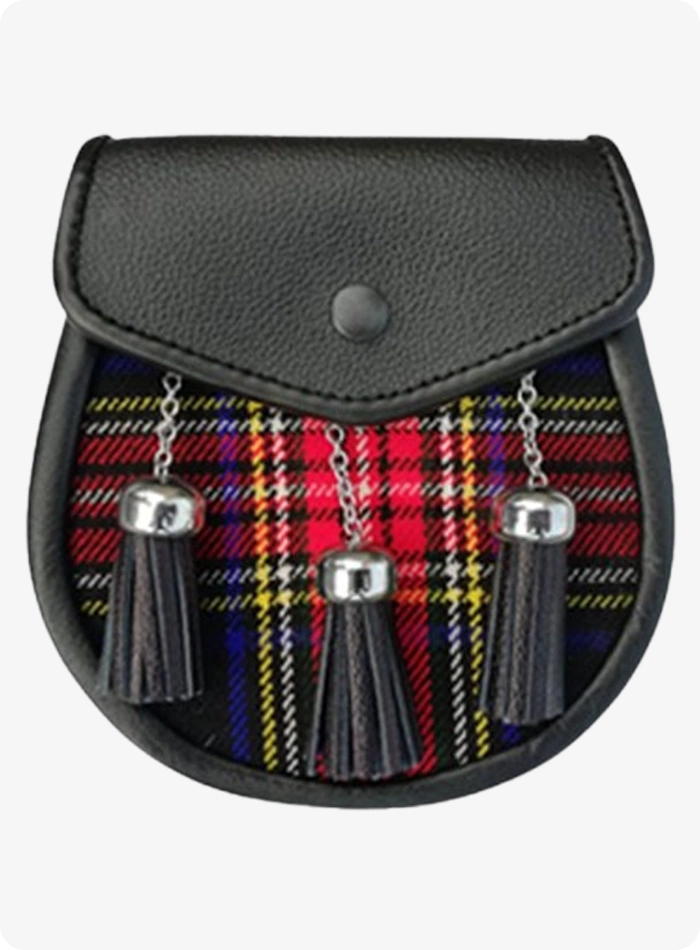 Custom Made Stylish Royal Stewart Tartan Sporran