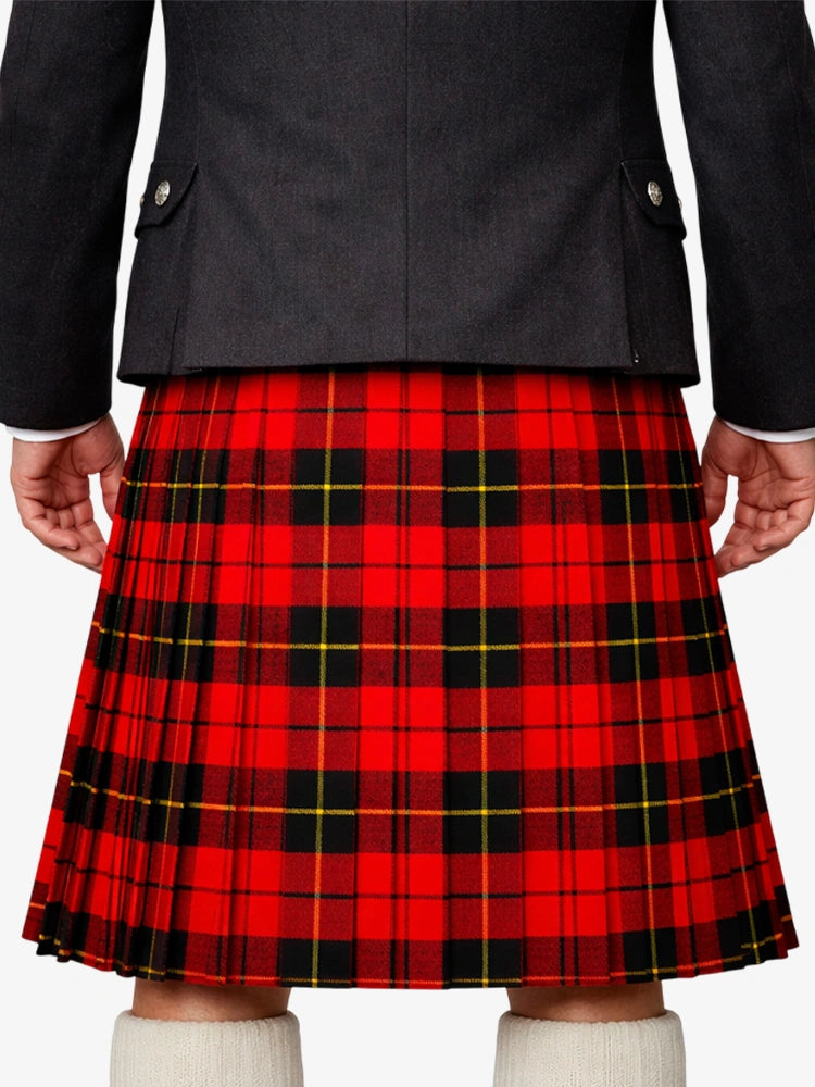 Wallace Red Modern Tartan Kilt