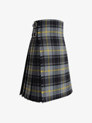 Plaid kilt with a white background