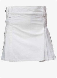 White Women Utility Kilt