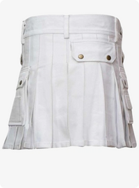 White Women Utility Kilt