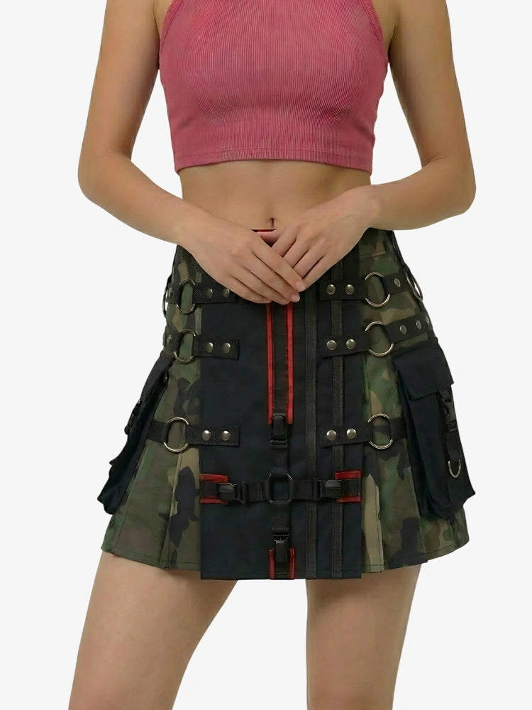 Damen Camouflage Utility Kilt