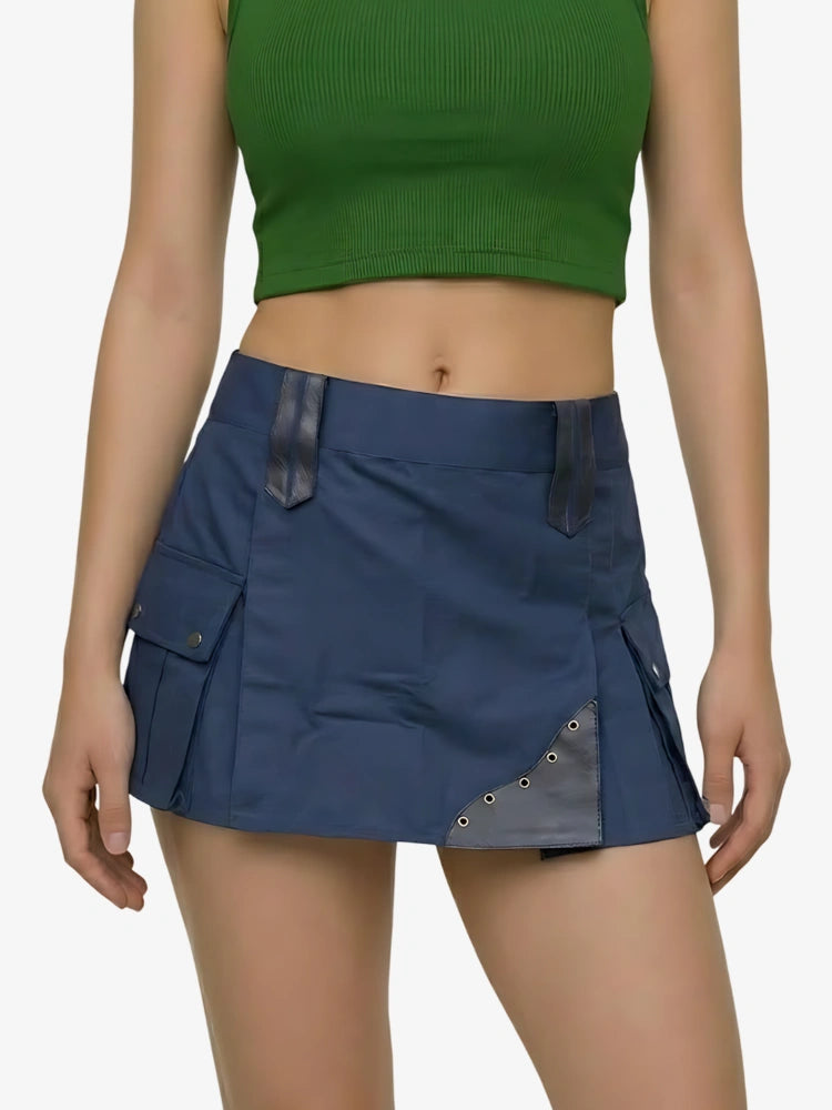 Damen-dunkelblauer Utility-Kilt