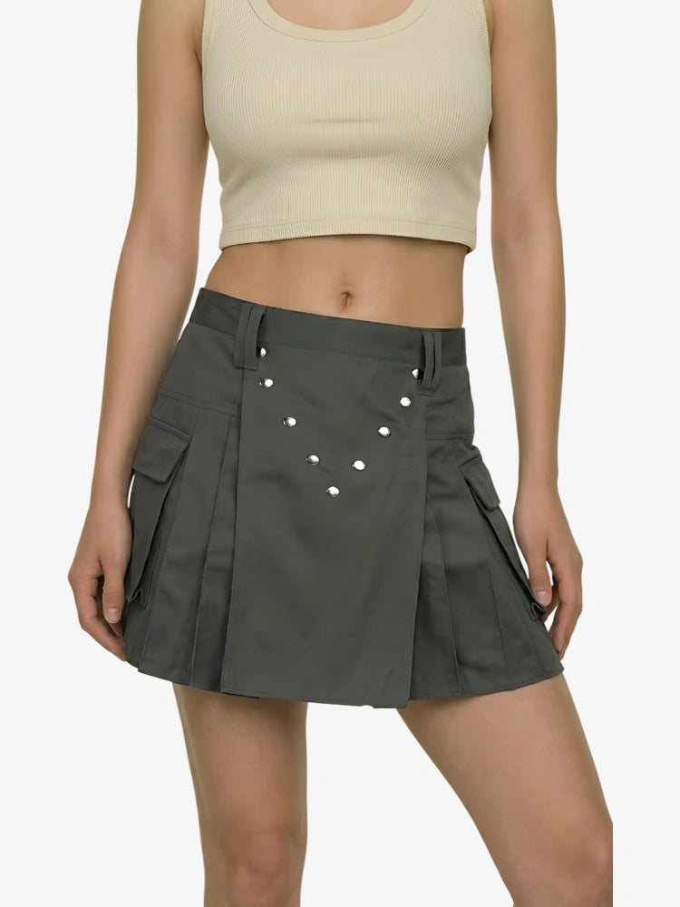 Damen Dunkelgrauer Utility Kilt