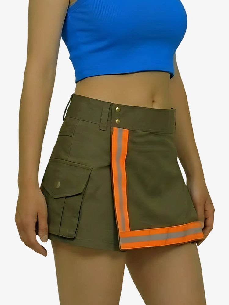 Damen Feuerwehr Kilt mit reflektierendem Streifen