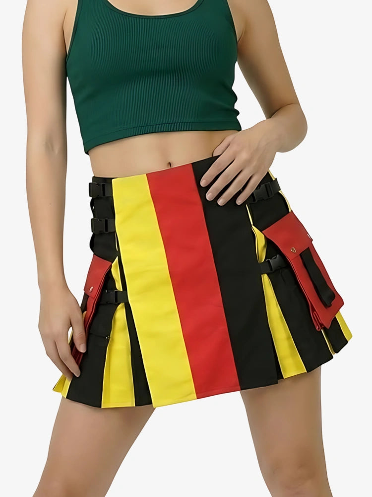 Damen Deutscher Flaggen Patriot Utility Kilt