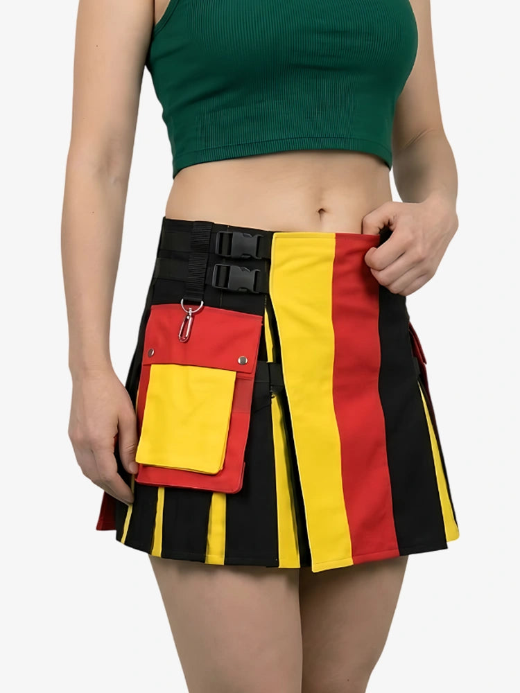 Damen Deutscher Flaggen Patriot Utility Kilt