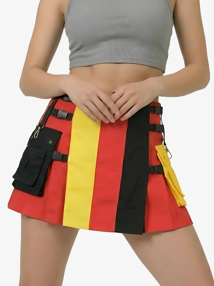 Damen Deutsche Flagge Utility Kilt