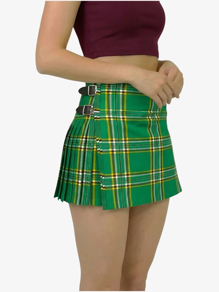 Damen Irischer Grüner Tartan Kilt