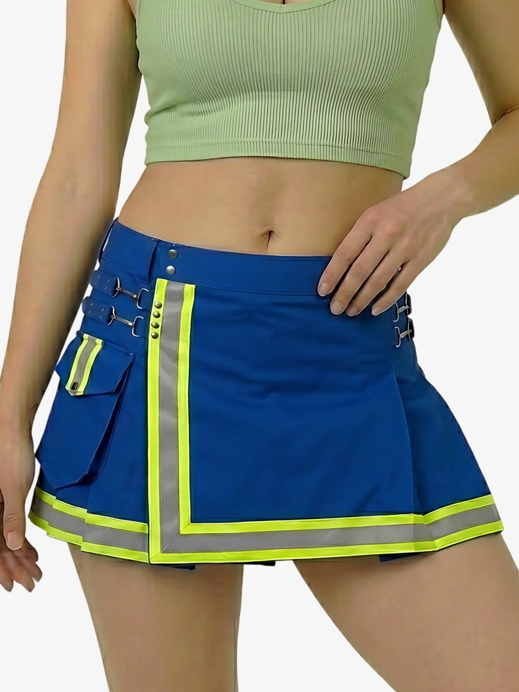 Damen Royalblauer Feuerwehr Utility Kilt
