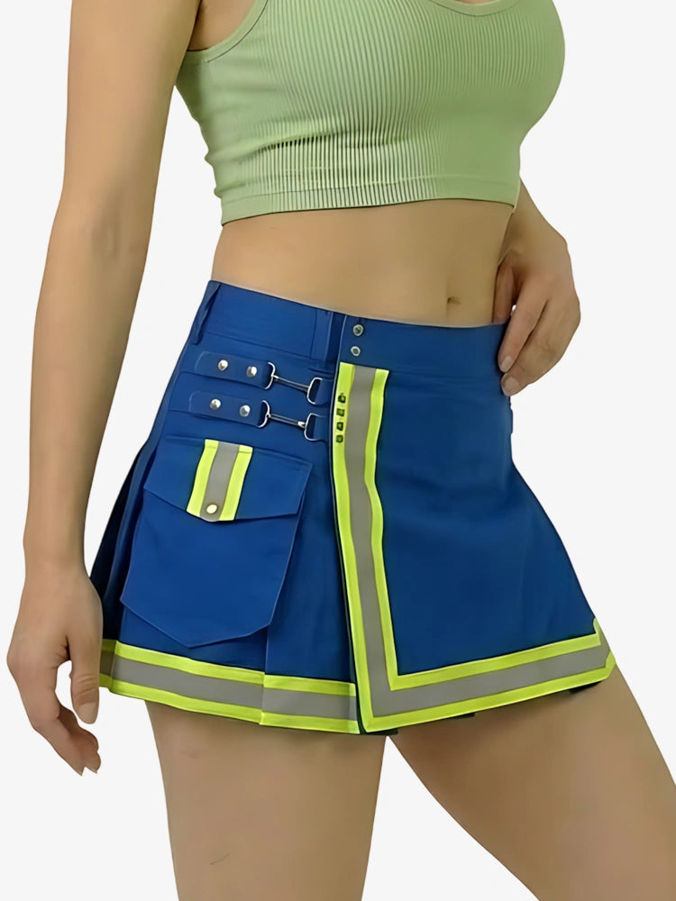 Damen Royalblauer Feuerwehr Utility Kilt