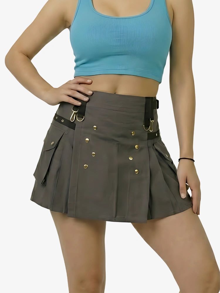 Damen Schottischer Grauer Utility Kilt