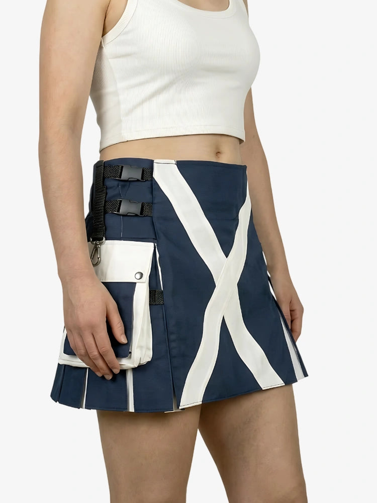 Damen Traditioneller Schottland-Flaggen Utility Kilt