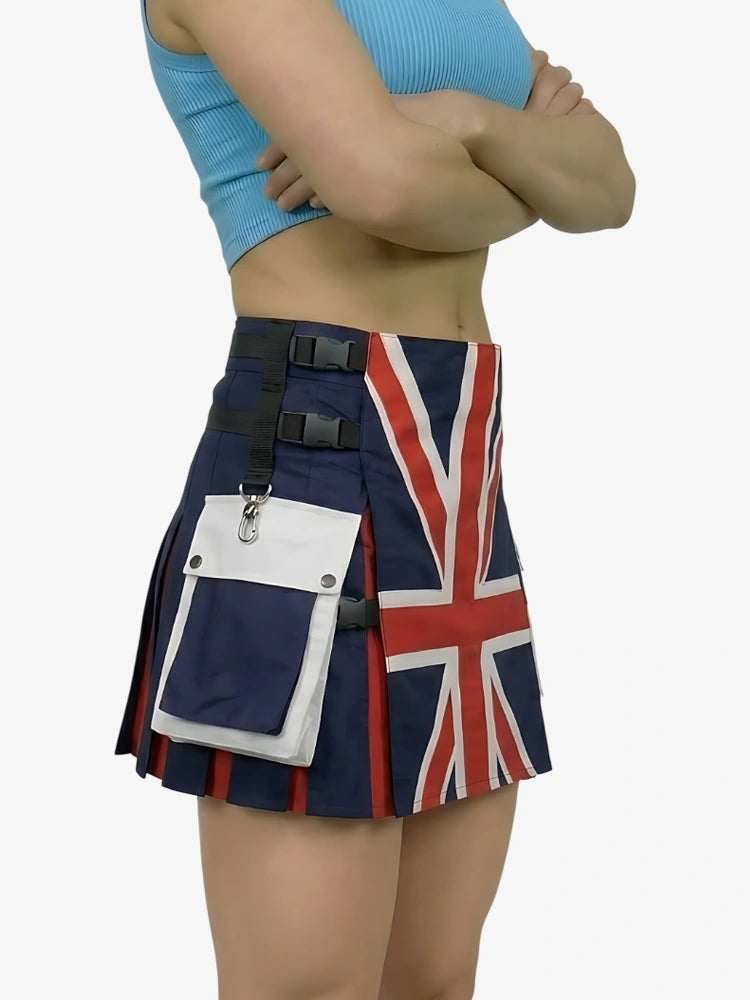 Damen UK-Flaggen Hybrid Utility Kilt