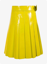 Gelber Damen Lederkilt